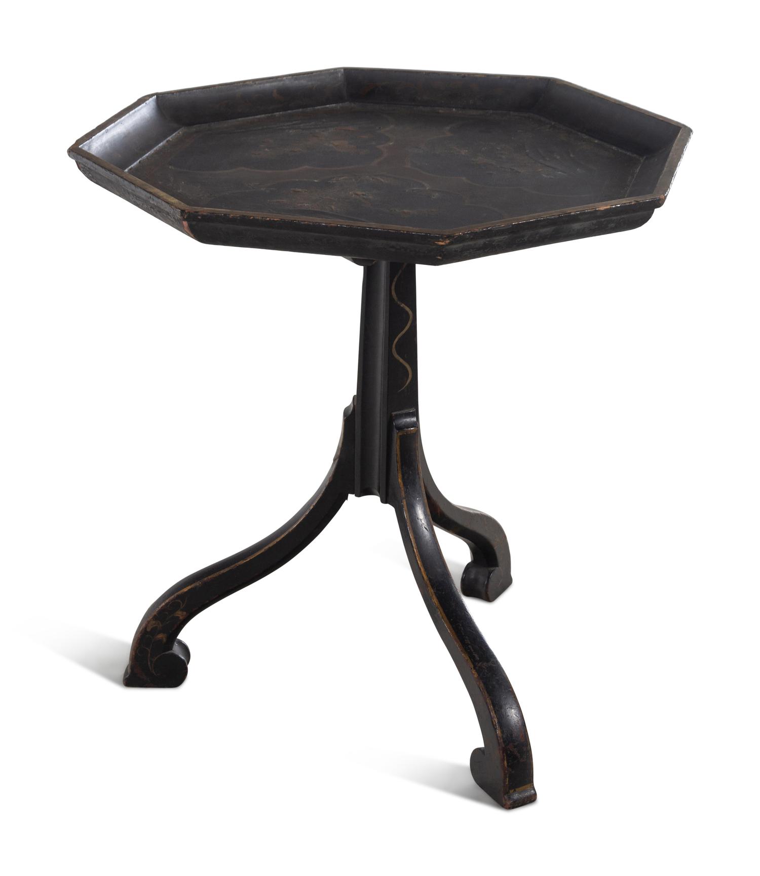 An English Chinoiserie Decorated Tea Table