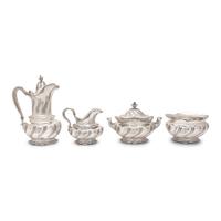 A Tiffany & Co. Silver Seven Piece Tea and Coffee Service, plus Tray