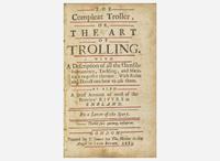 [Fishing] (Nobbes, Robert): The Compleat Troller, or, the Art of Trolling…