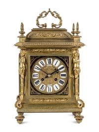 A French Gilt Bronze Mantel Clock
