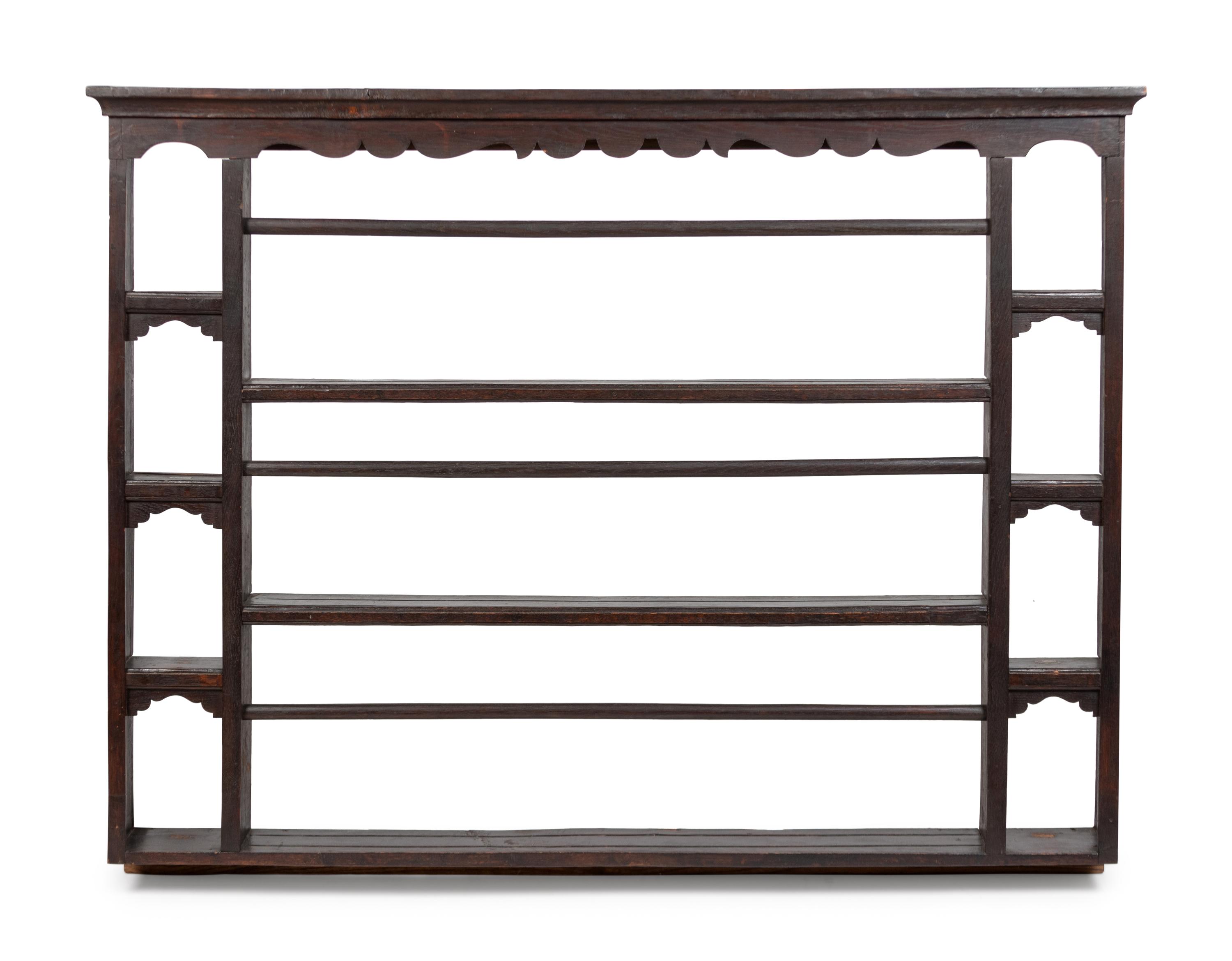 An English Oak Plate Rack