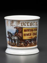 A Mover's Porcelain Occupational Shaving Mug