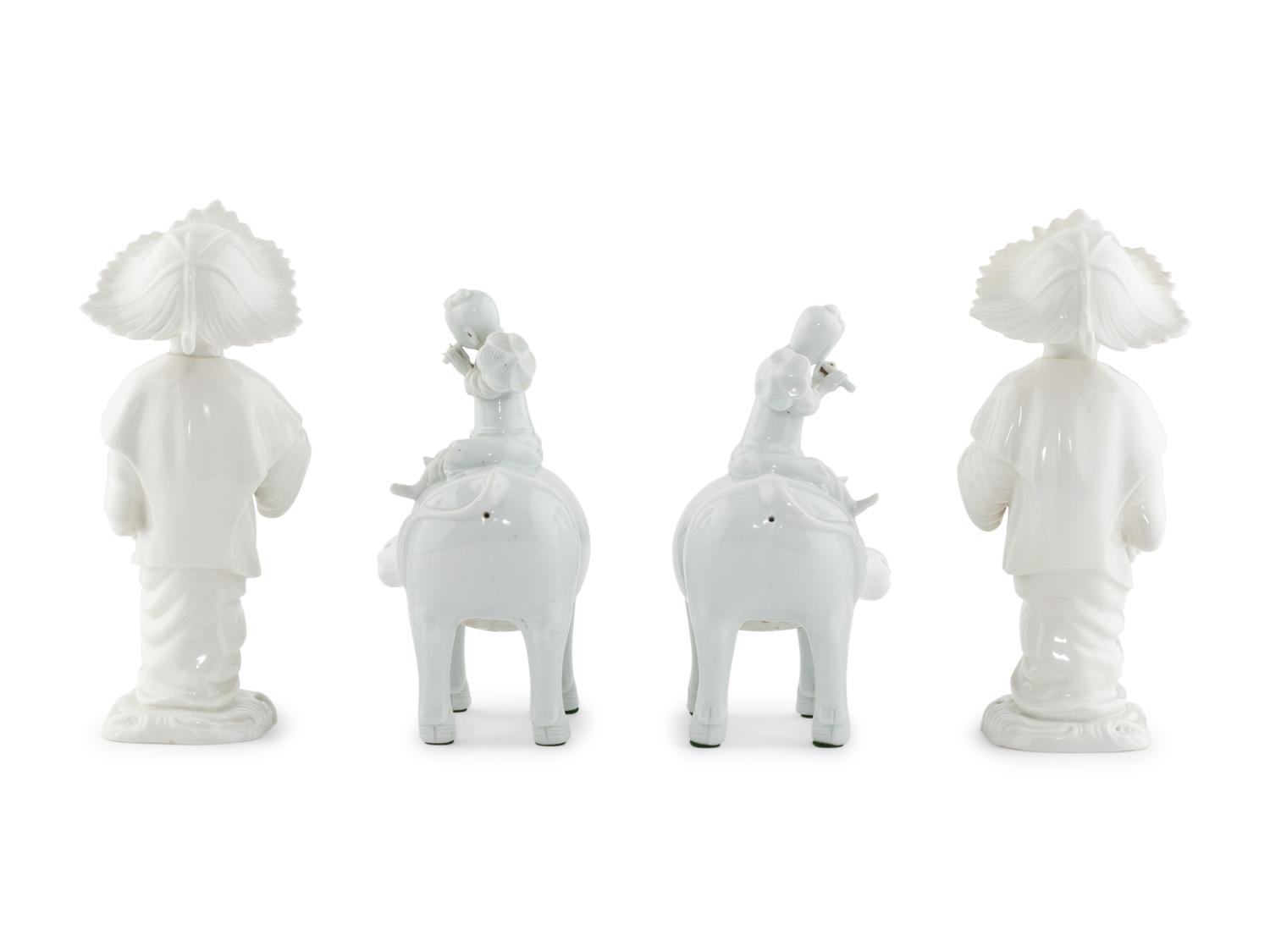 A Group of Blanc de Chine Figures