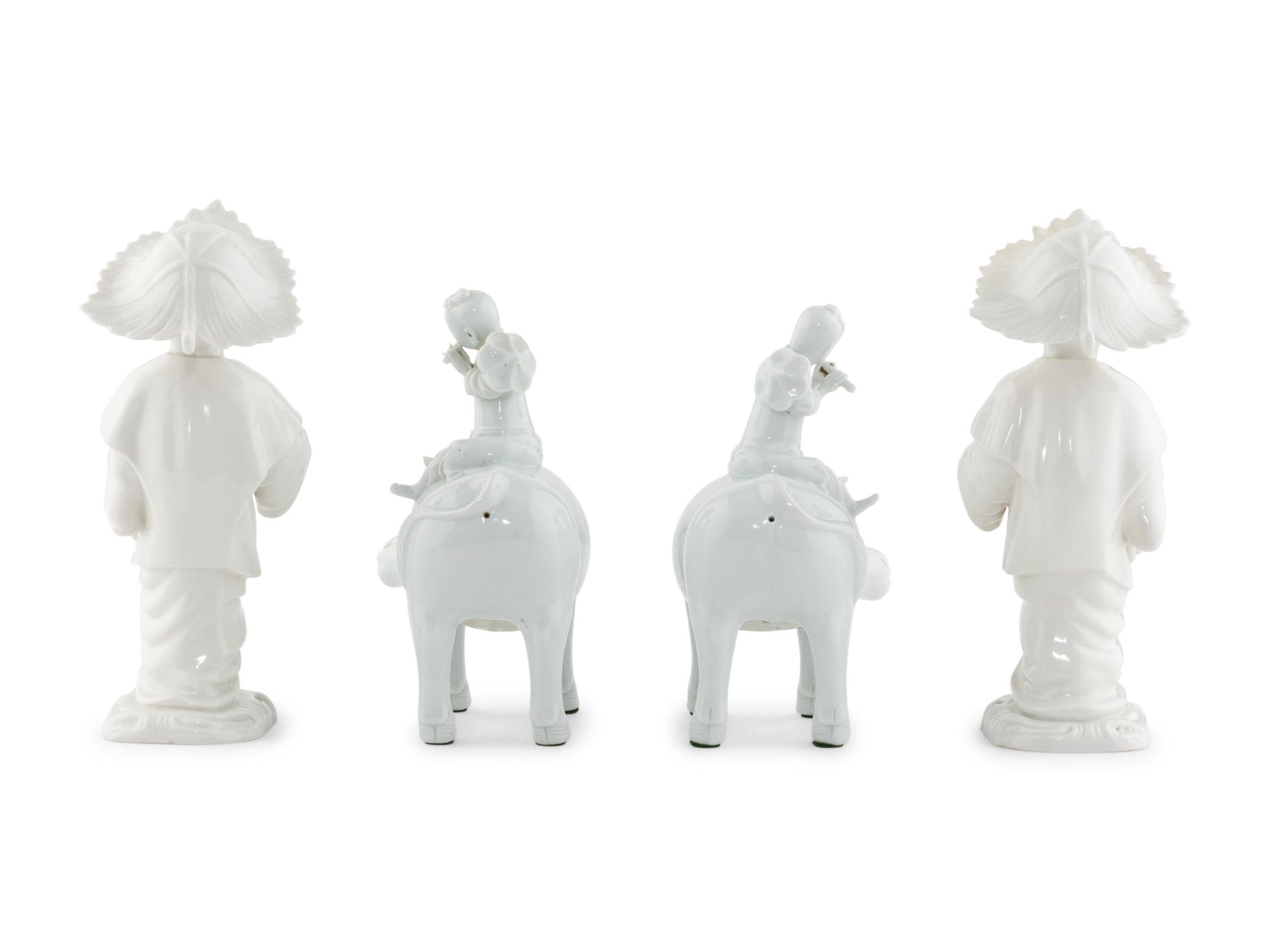 A Group of Blanc de Chine Figures