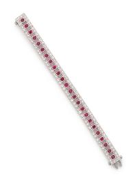 RUBY AND DIAMOND BRACELET