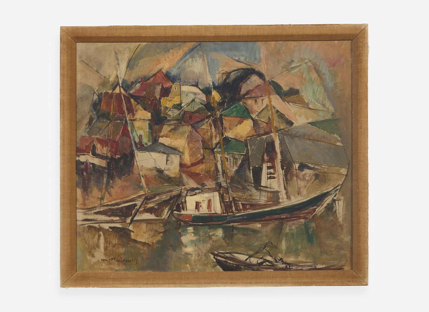 William Meyerowitz (American, 1887-1981), Harbor Scene