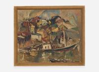 William Meyerowitz (American, 1887-1981), Harbor Scene