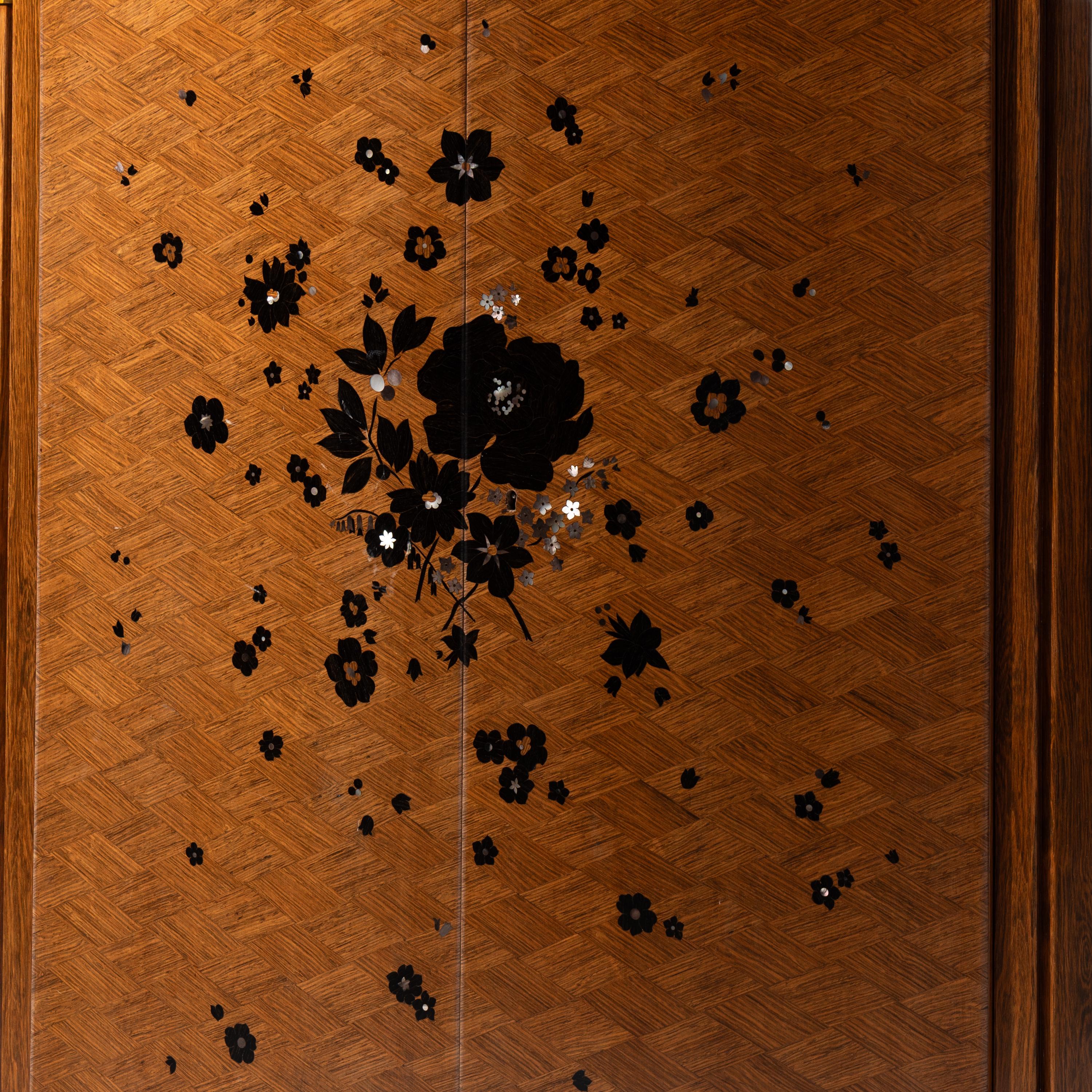 Inlaid two-door cabinet, c. 1938