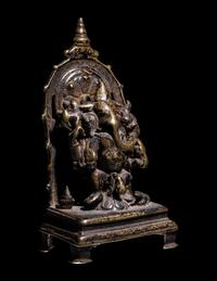 An Indian Bronze Figure of Ganesha