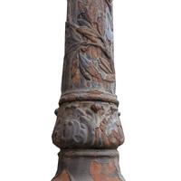 An Iron Lamp Post 17" W x 17" D x ~200" H — France, 20th Century