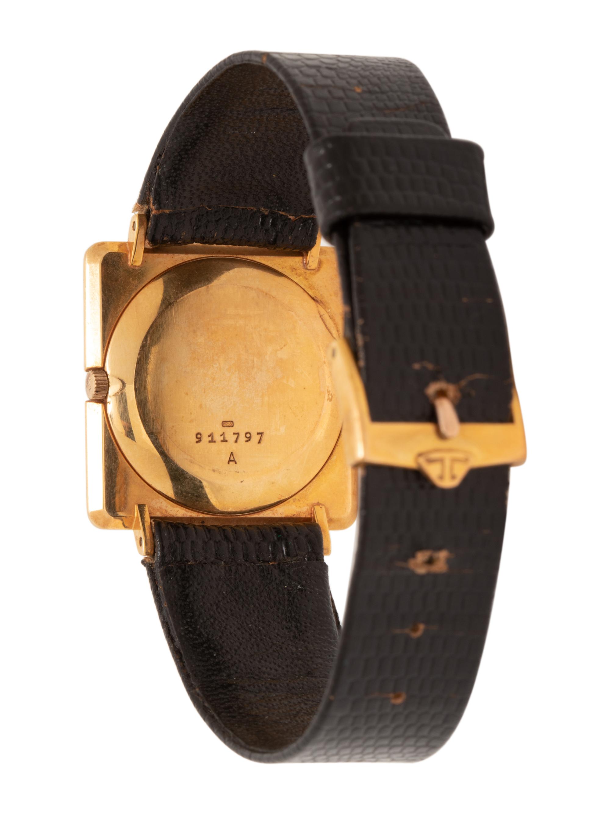 JAEGER-LeCOULTRE, VINTAGE, 18K YELLOW GOLD WRISTWATCH