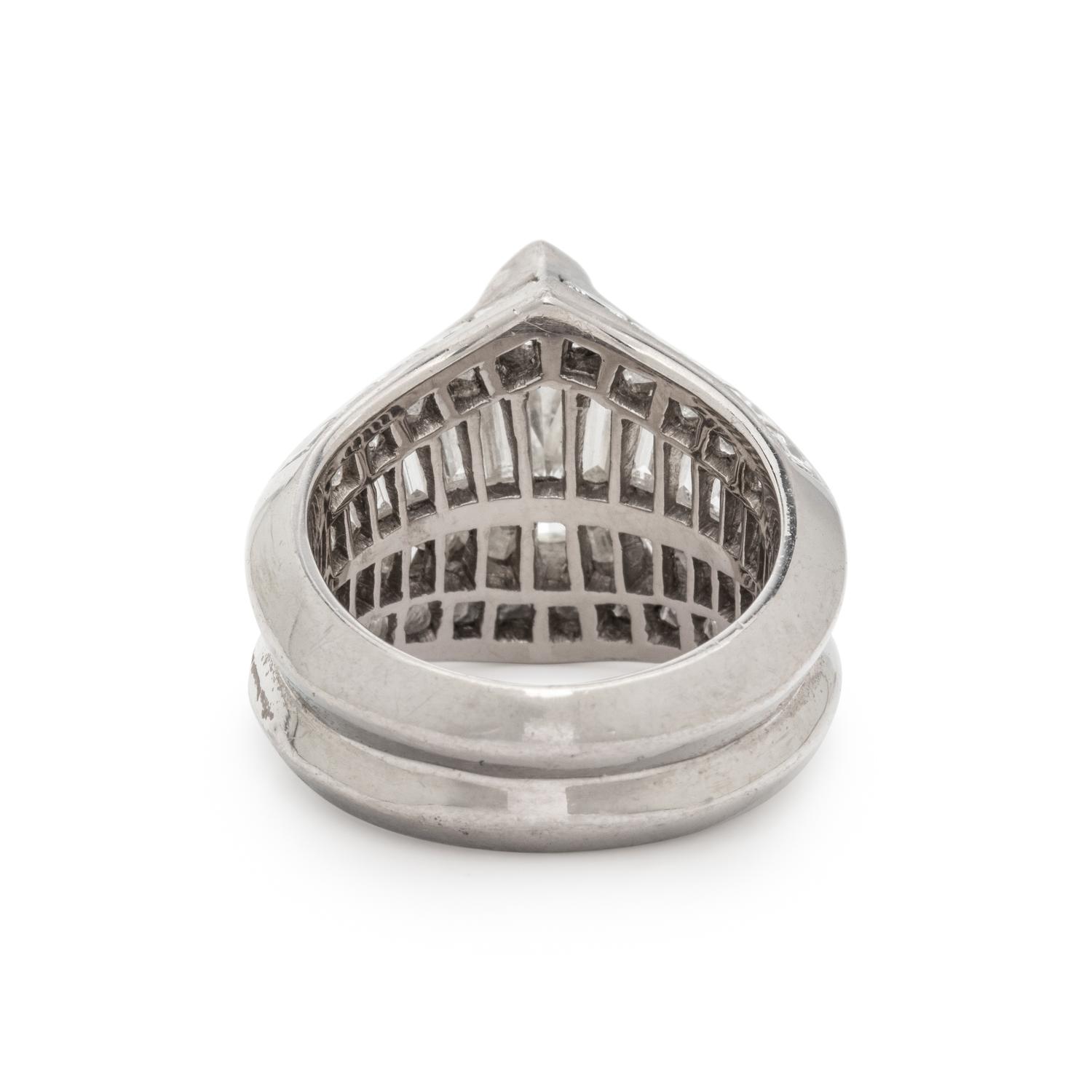 PLATINUM AND DIAMOND RING