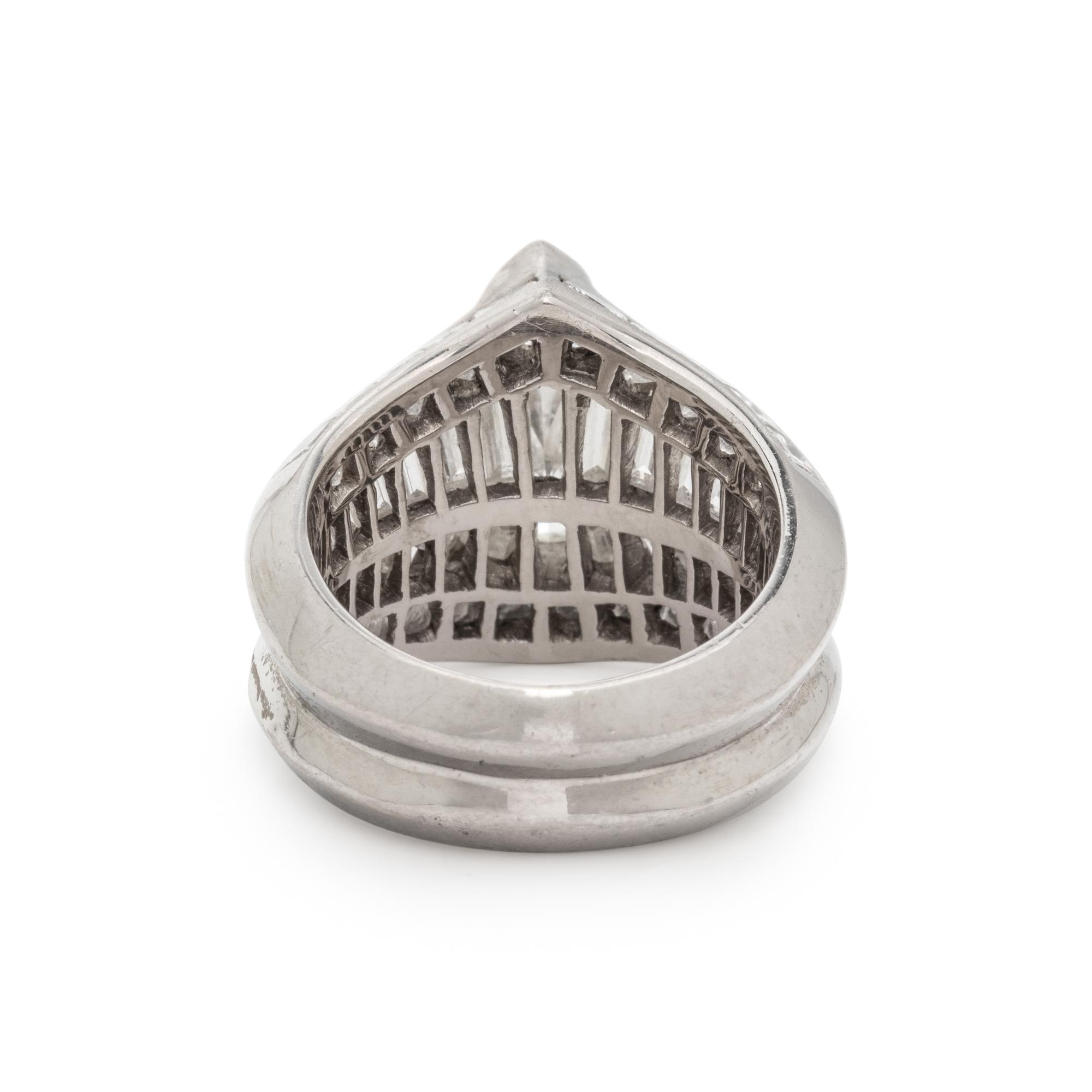 PLATINUM AND DIAMOND RING