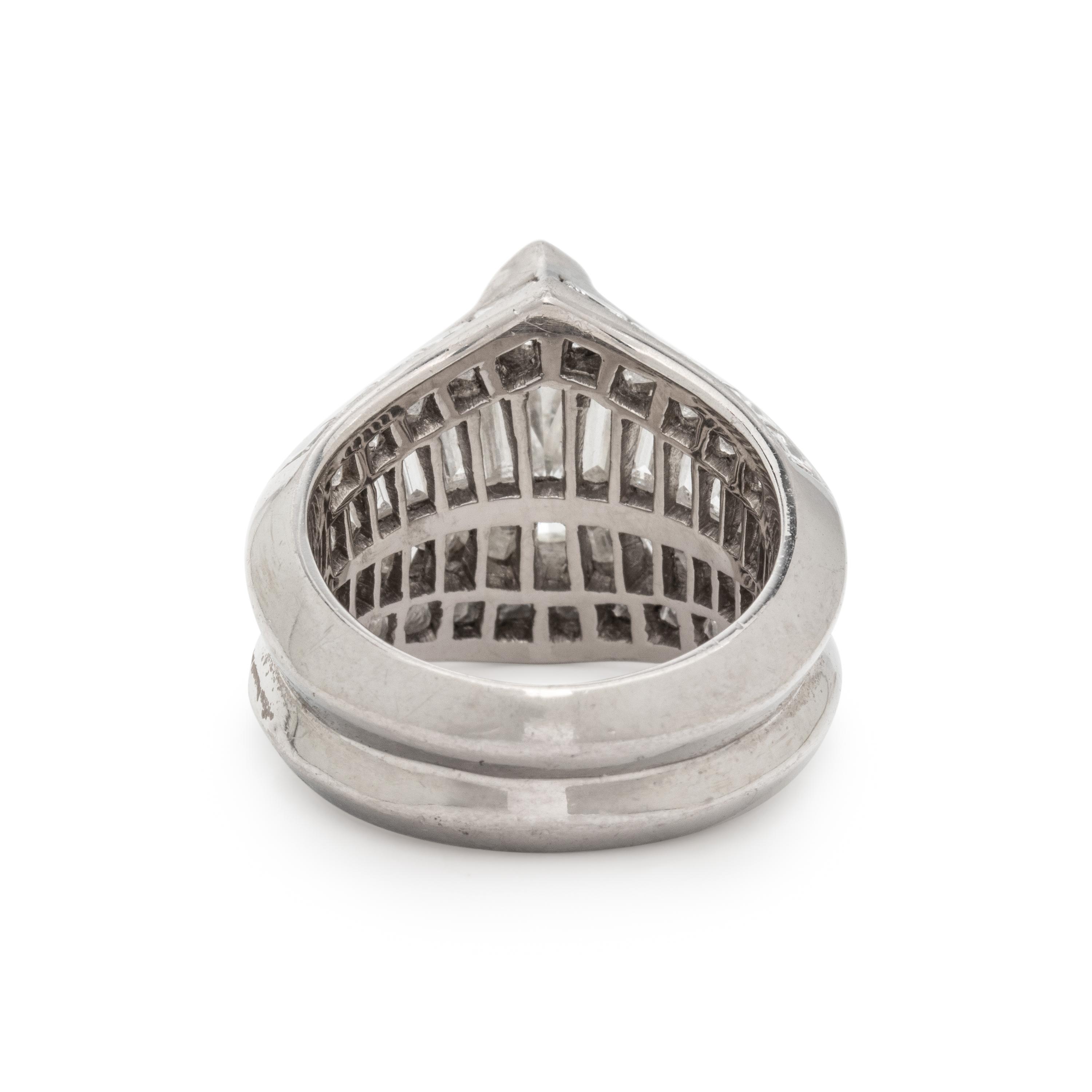 PLATINUM AND DIAMOND RING
