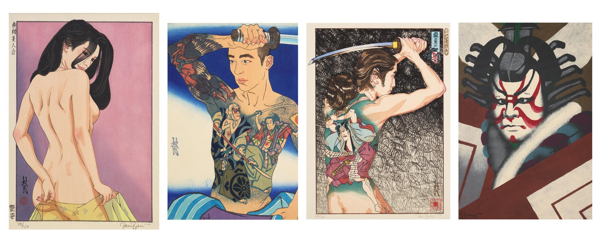 Shibaraku, Adesugata, Kunisada no Danjūrō, and Ushiwakamaru to Benkei (4 works), 1994-2015