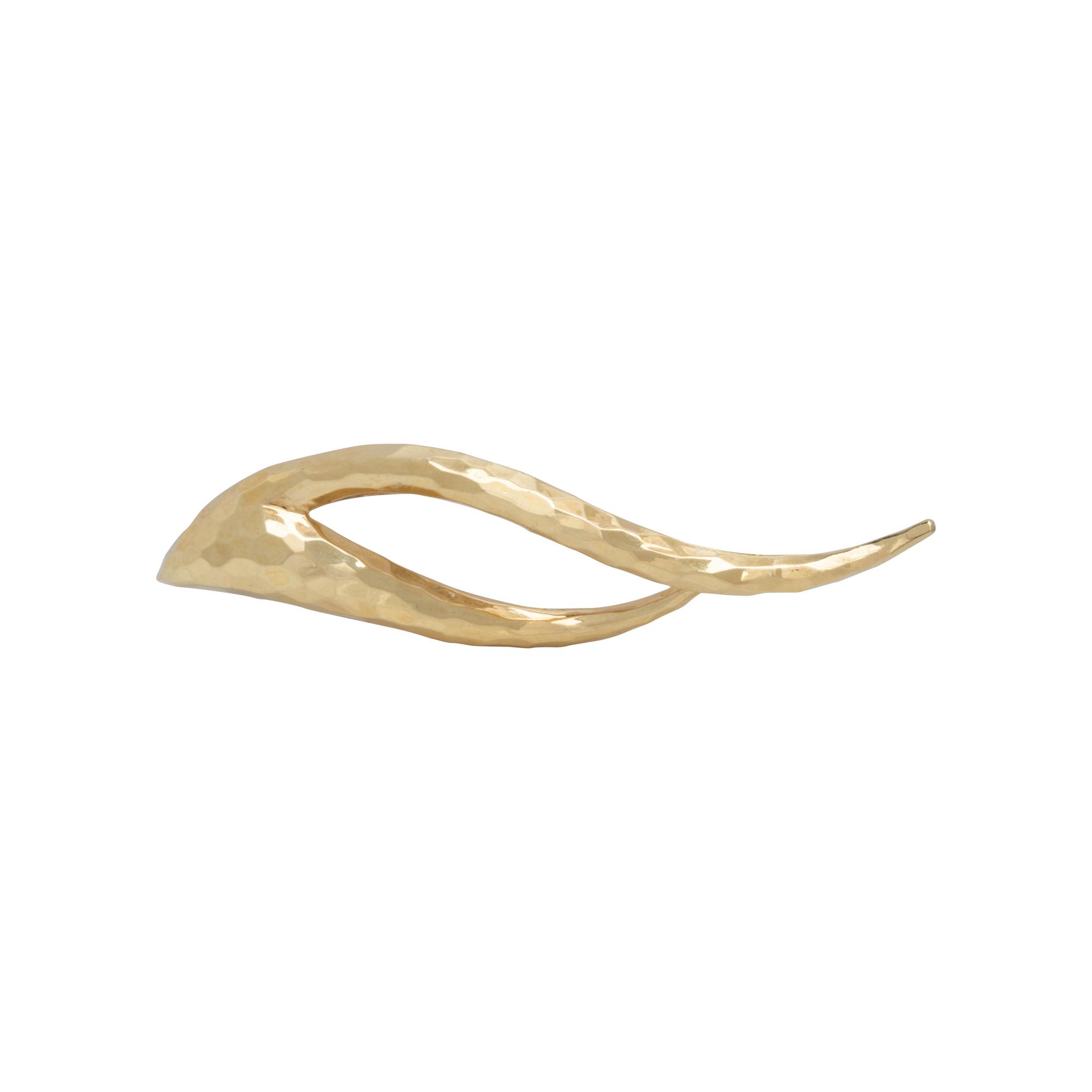 HENRY DUNAY, YELLOW GOLD BROOCH