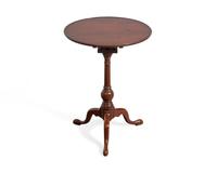 A Queen Anne Cherry Tilt-Top Candlestand