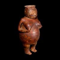 A Nariño Polychrome Figural Vessel