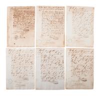 [SLAVERY & ABOLITION]. A group of 11 documents recording the sale of enslaved persons in Cuba. 1872-1877.