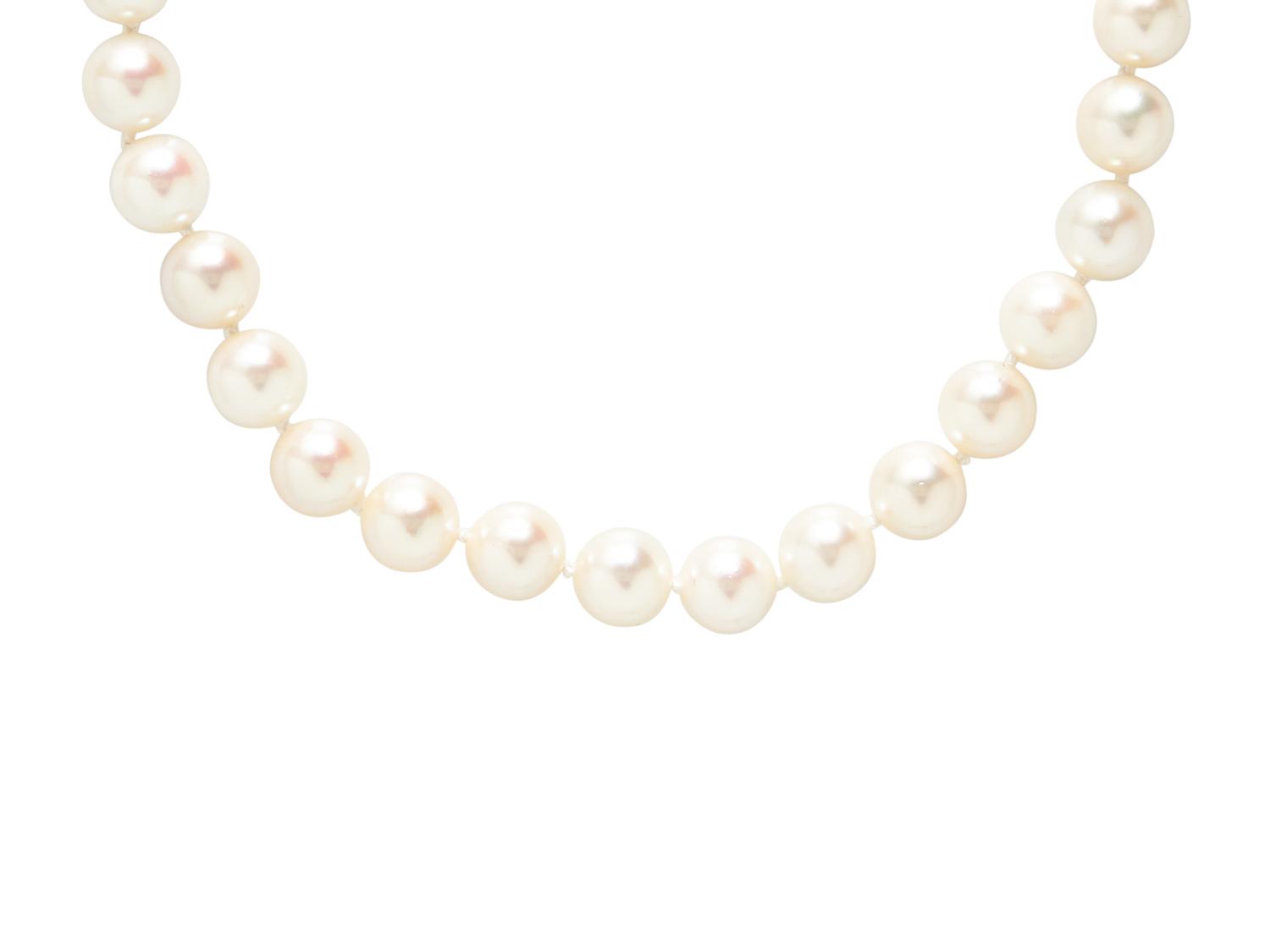 CULTURED PEARL AND DIAMOND CONVERTIBLE NECKLACE