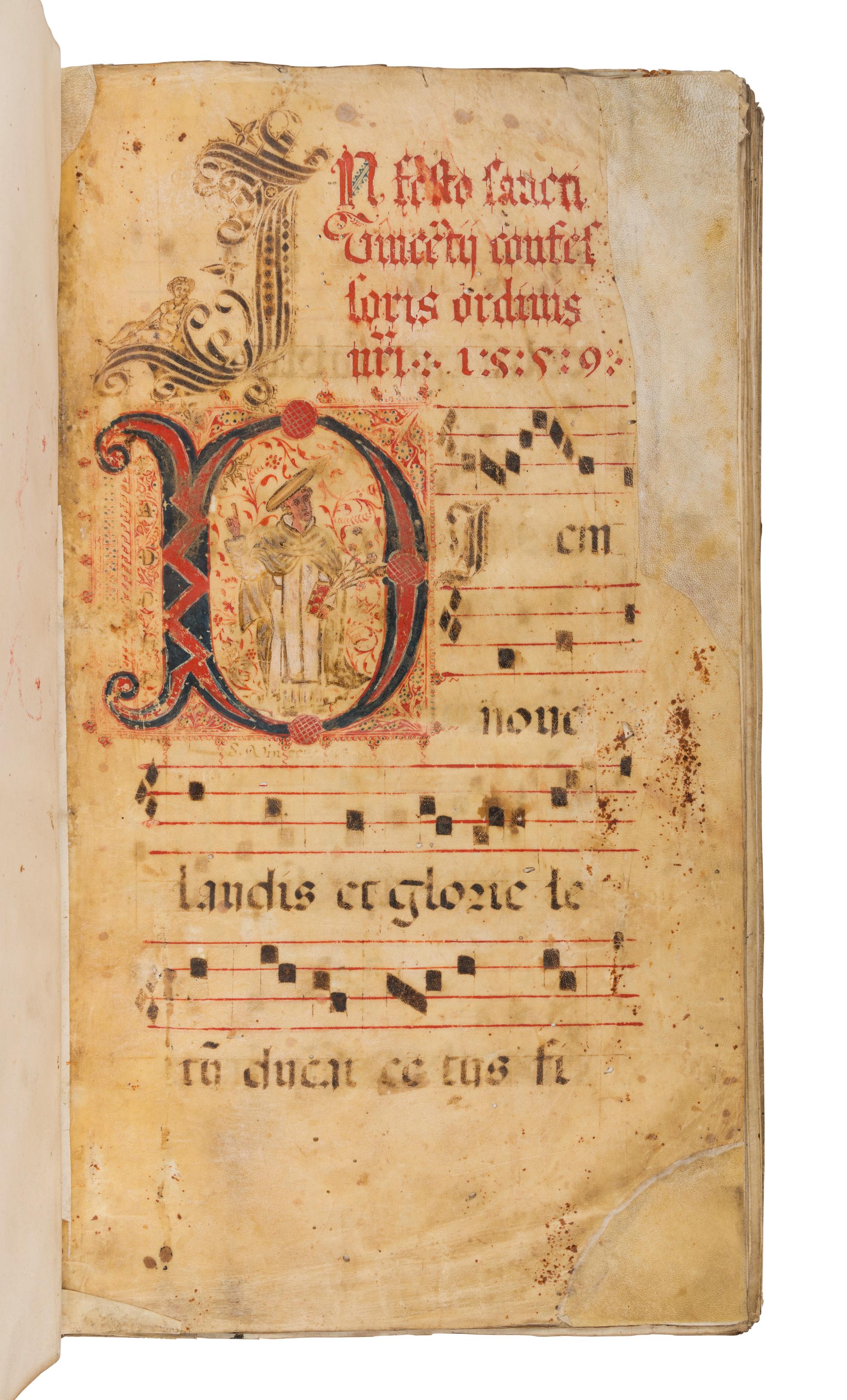 POLISH CHOIR BOOK Sanctoral, use of Dominicans, in Latin, illuminated manuscript on parchment [Poland, 1559]