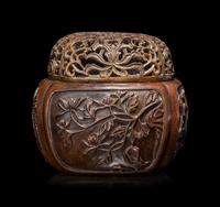 A Chinese Bronze Hand Warmer
