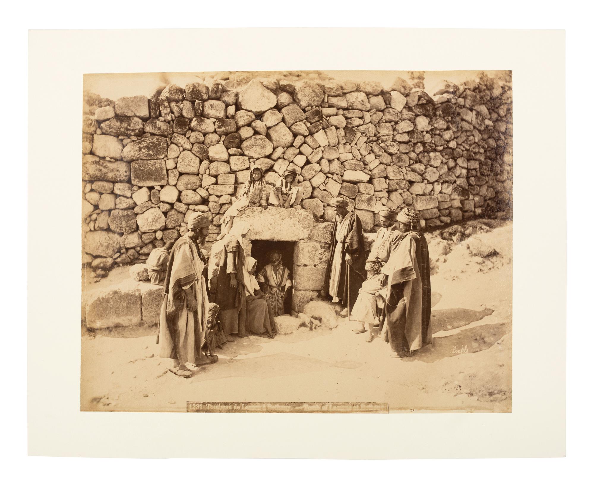 BONFILS, Félix (French, 1831-1885), photographer. 5 albumen photographs of the Holy Land. 1870s.