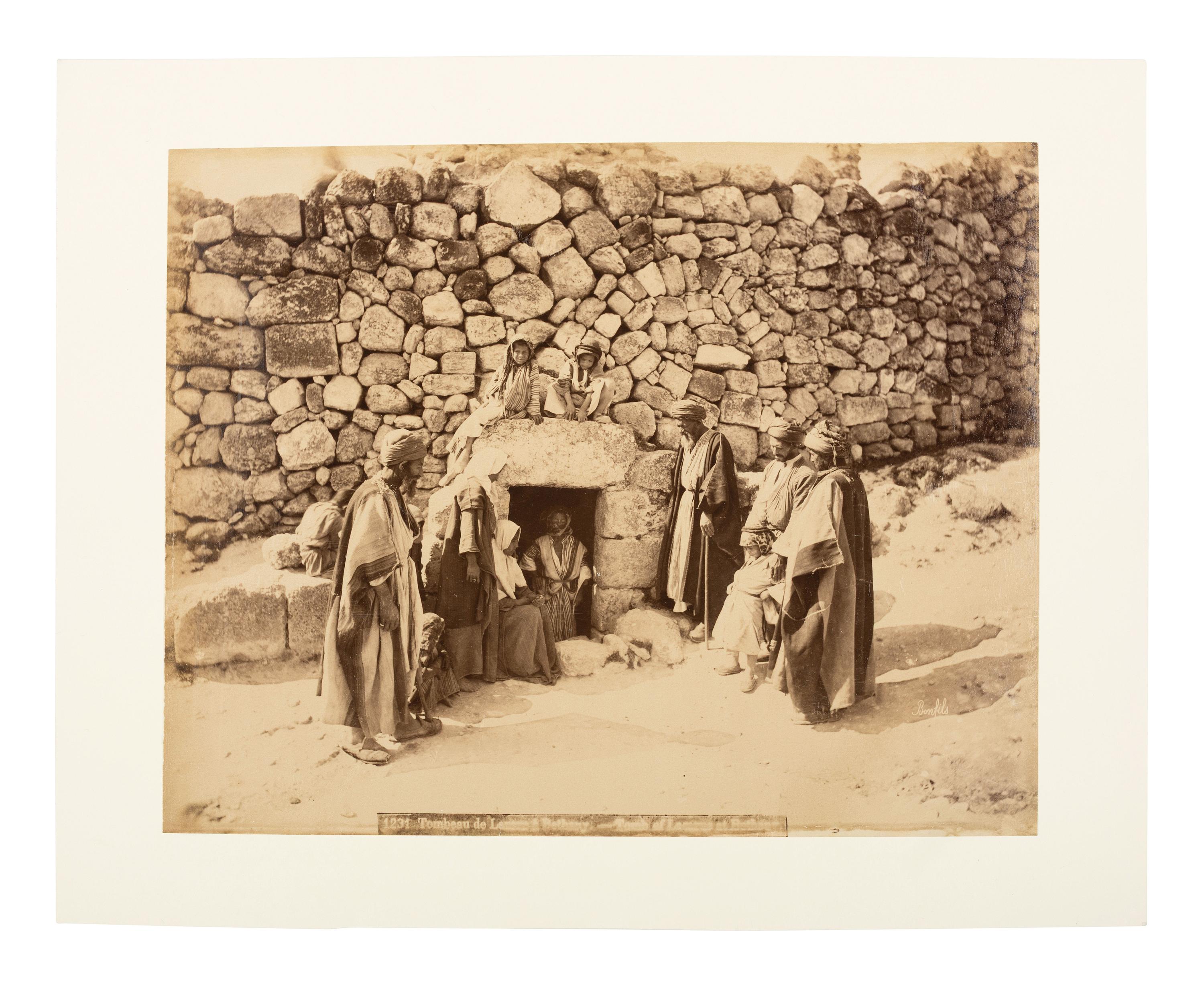 BONFILS, Félix (French, 1831-1885), photographer. 5 albumen photographs of the Holy Land. 1870s.