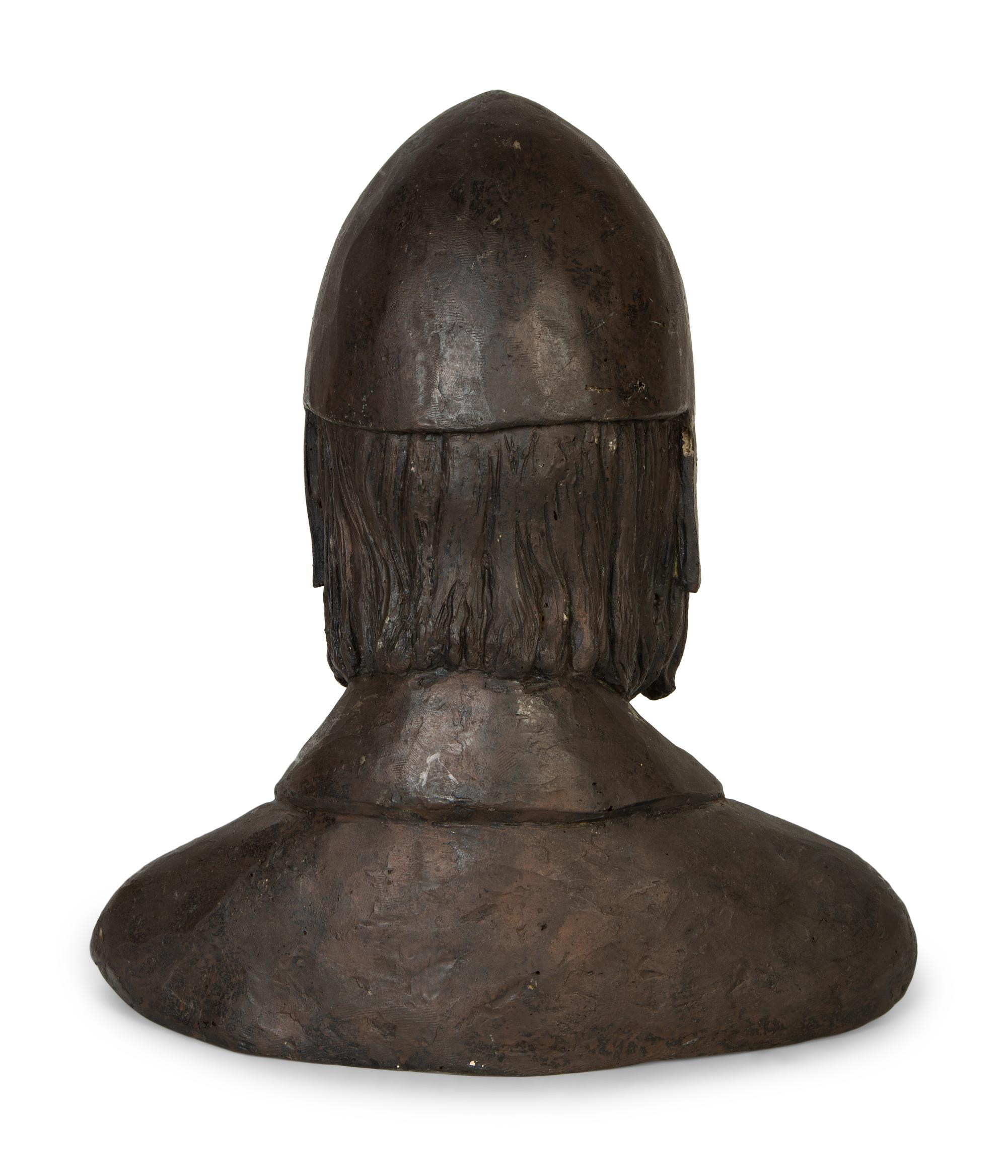 A Resin Bust of a Chinese Warrior
