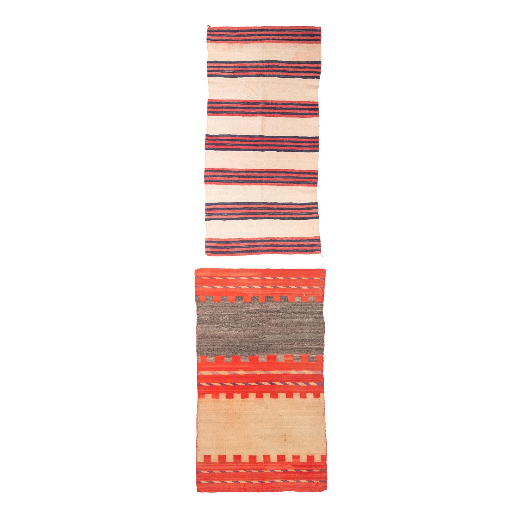 Navajo Double Saddle Blankets / Rugs