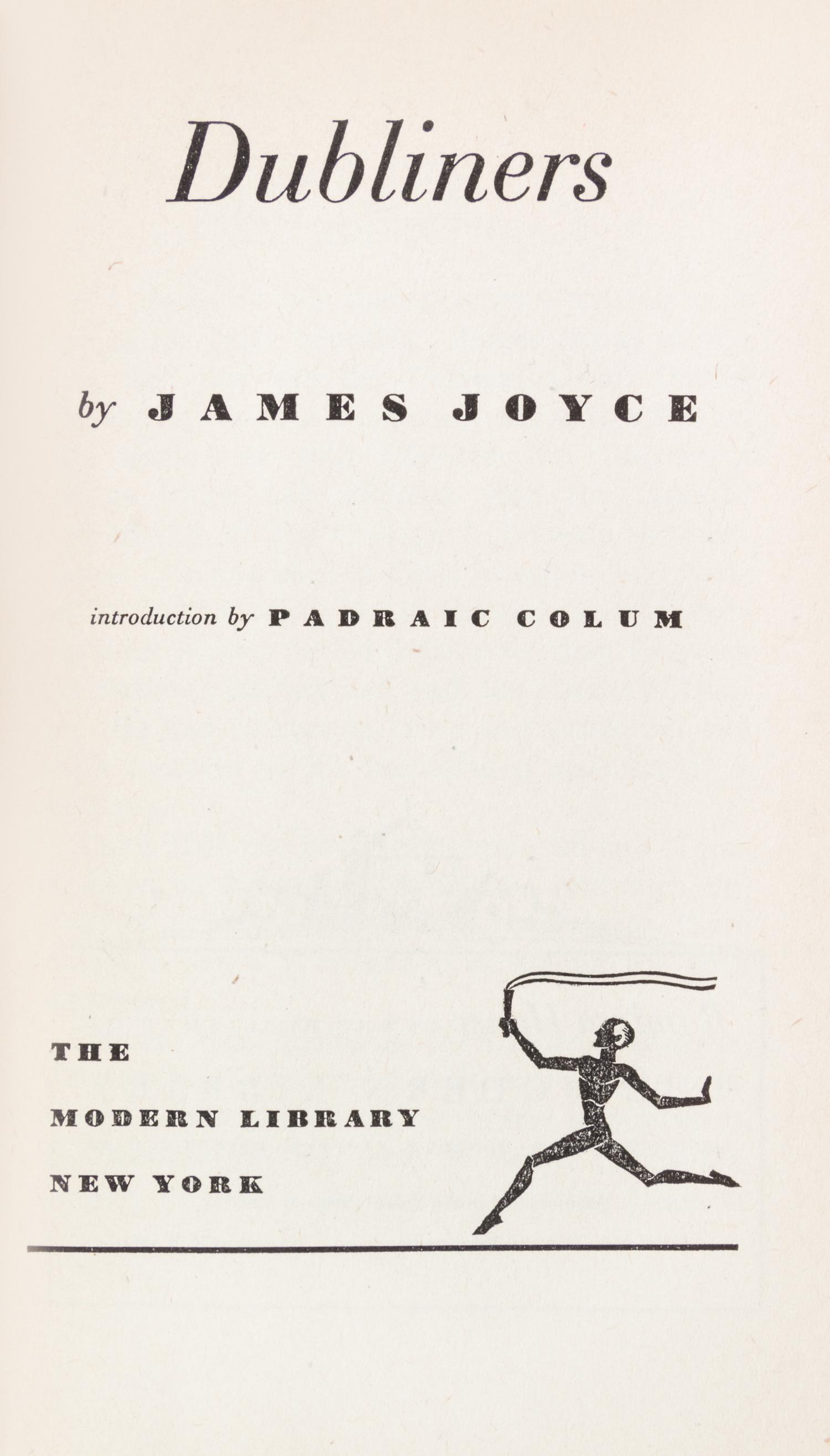 JOYCE, JAMES. 2 Criterion Miscellany titles: Anna Livia Plurabelle, no. 15 and Haveth Childers, no. 26. w/Dubliners, Modern Library ed.