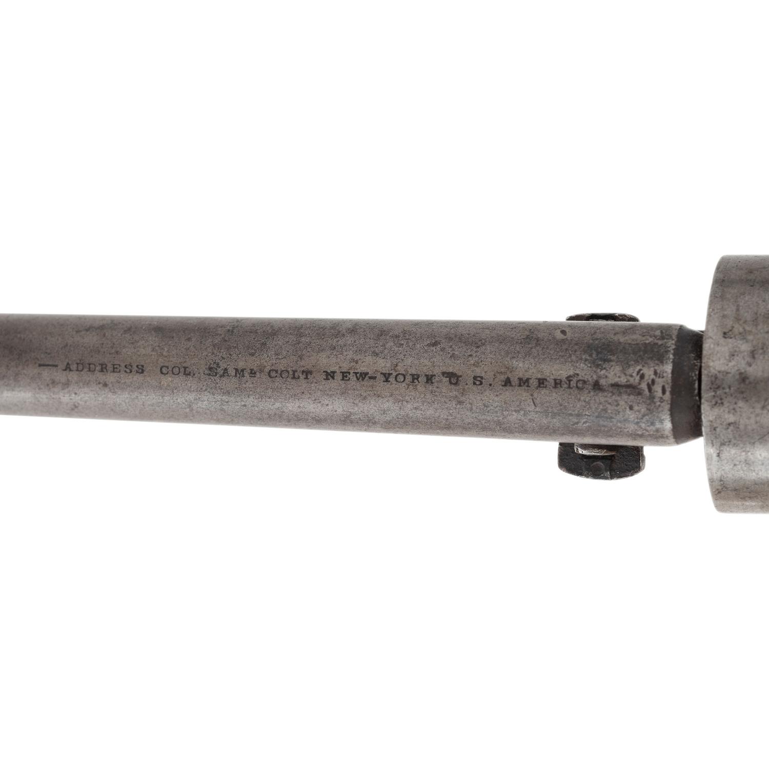 Martial Colt Model 1860 Army Revolver with Factory Letter