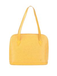 LOUIS VUITTON, YELLOW EPI LUSSAC BAG