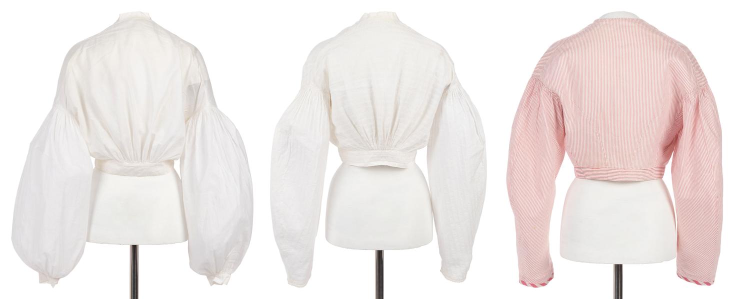 Three Cotton Women's Blouses, 1860s