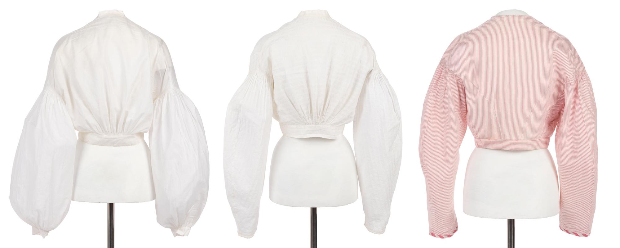 Three Cotton Women's Blouses, 1860s