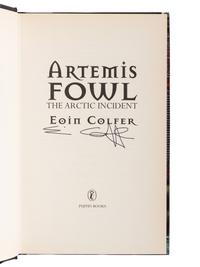 COLFER, Eoin (b. 1965). A group of the first 3 books in the Artemis Fowl series, ALL SIGNED, comprising: