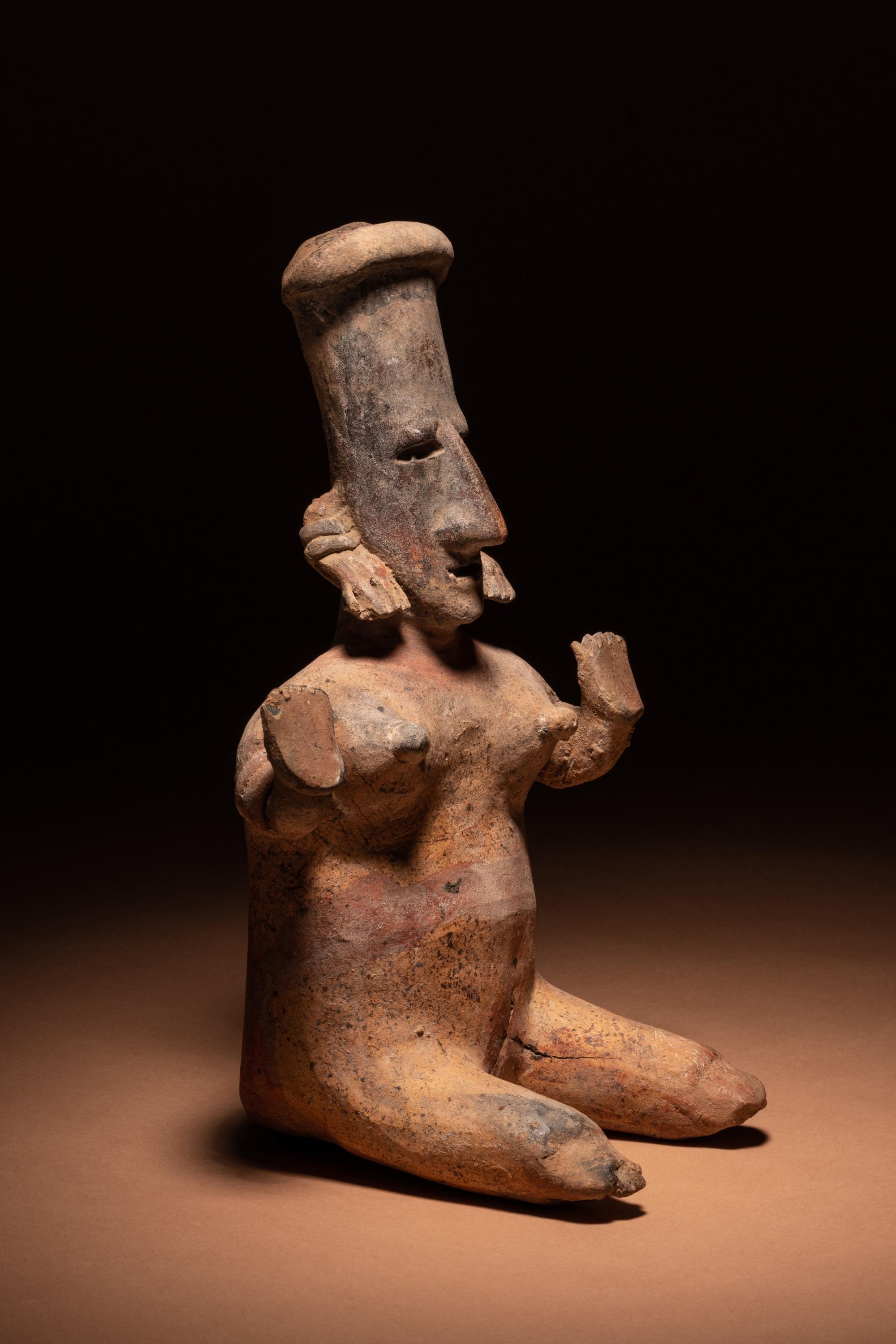 A Jalisco Terracotta Standing Female Figure