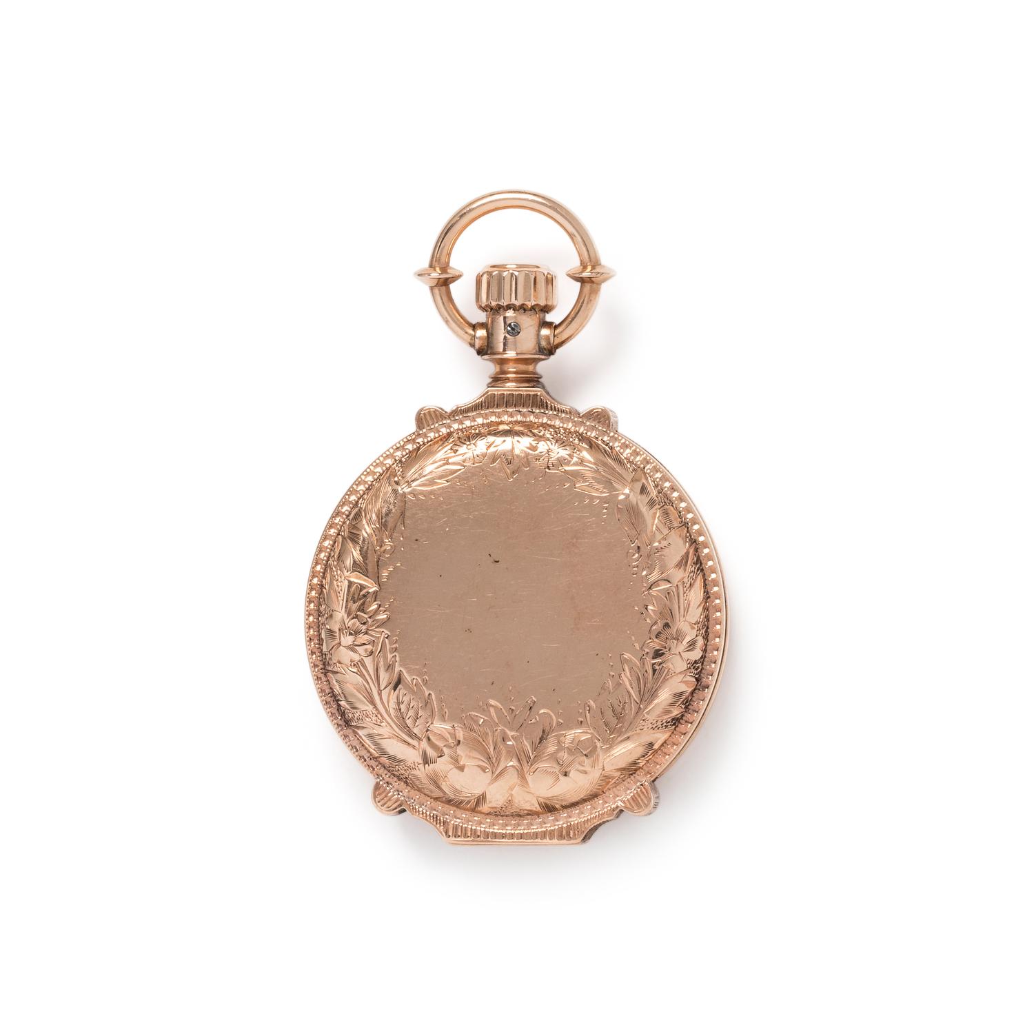 YELLOW GOLD HUNTER CASE POCKET WATCH
