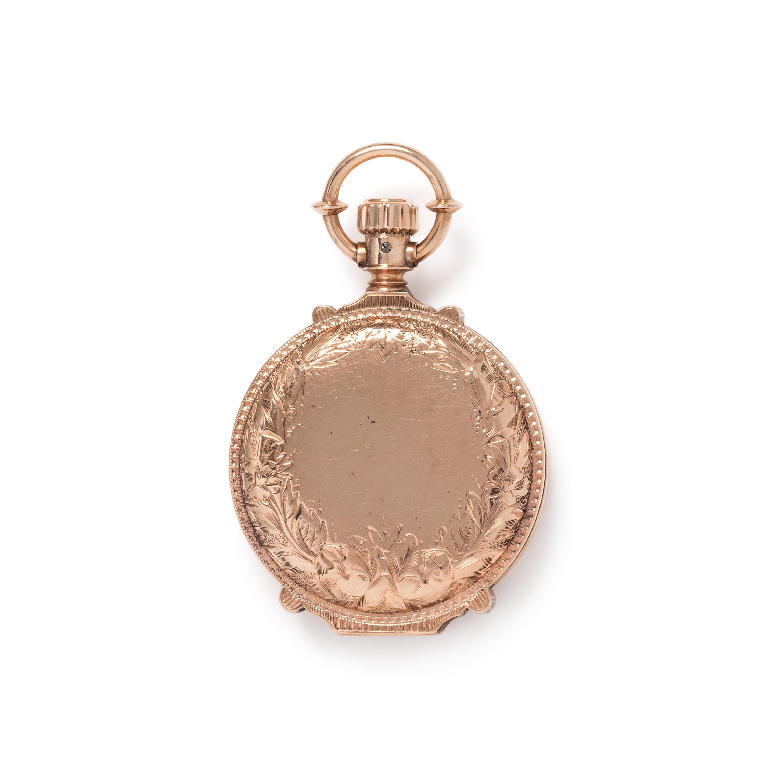 YELLOW GOLD HUNTER CASE POCKET WATCH