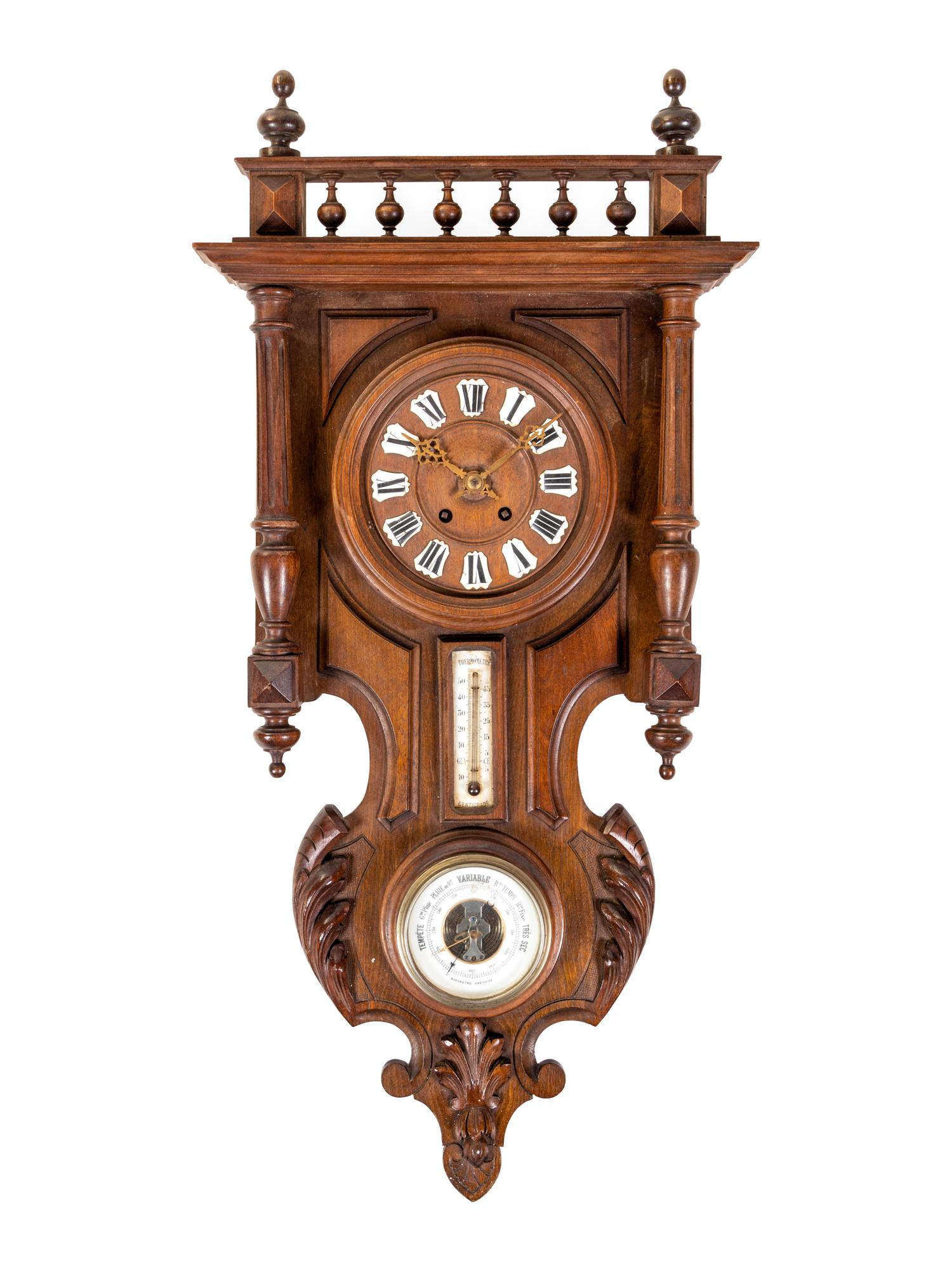 A French Walnut Bracket Clock