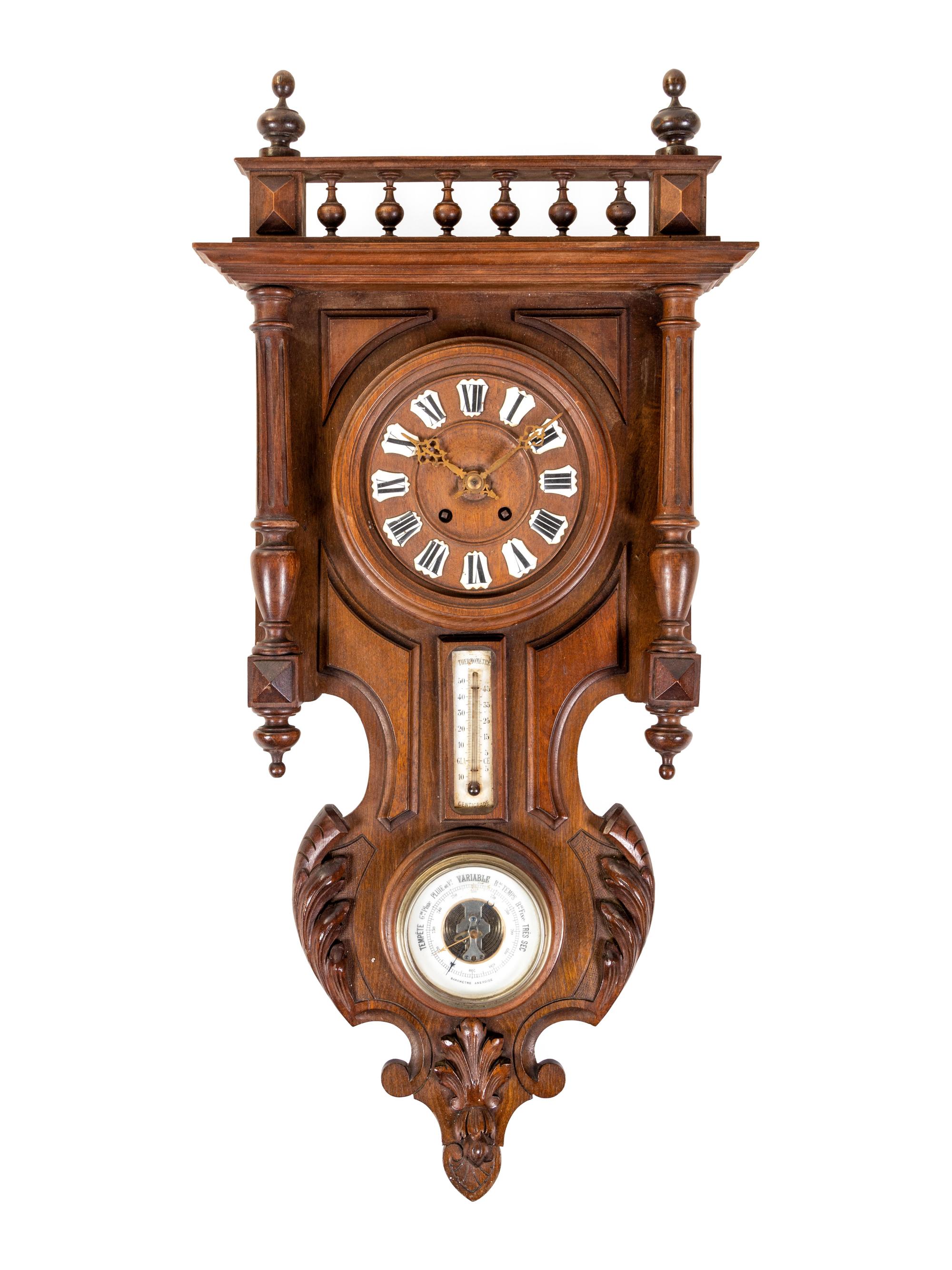 A French Walnut Bracket Clock