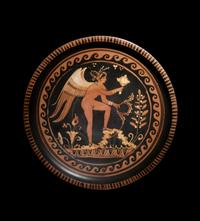 An Apulian Red-Figured Plate with Eros