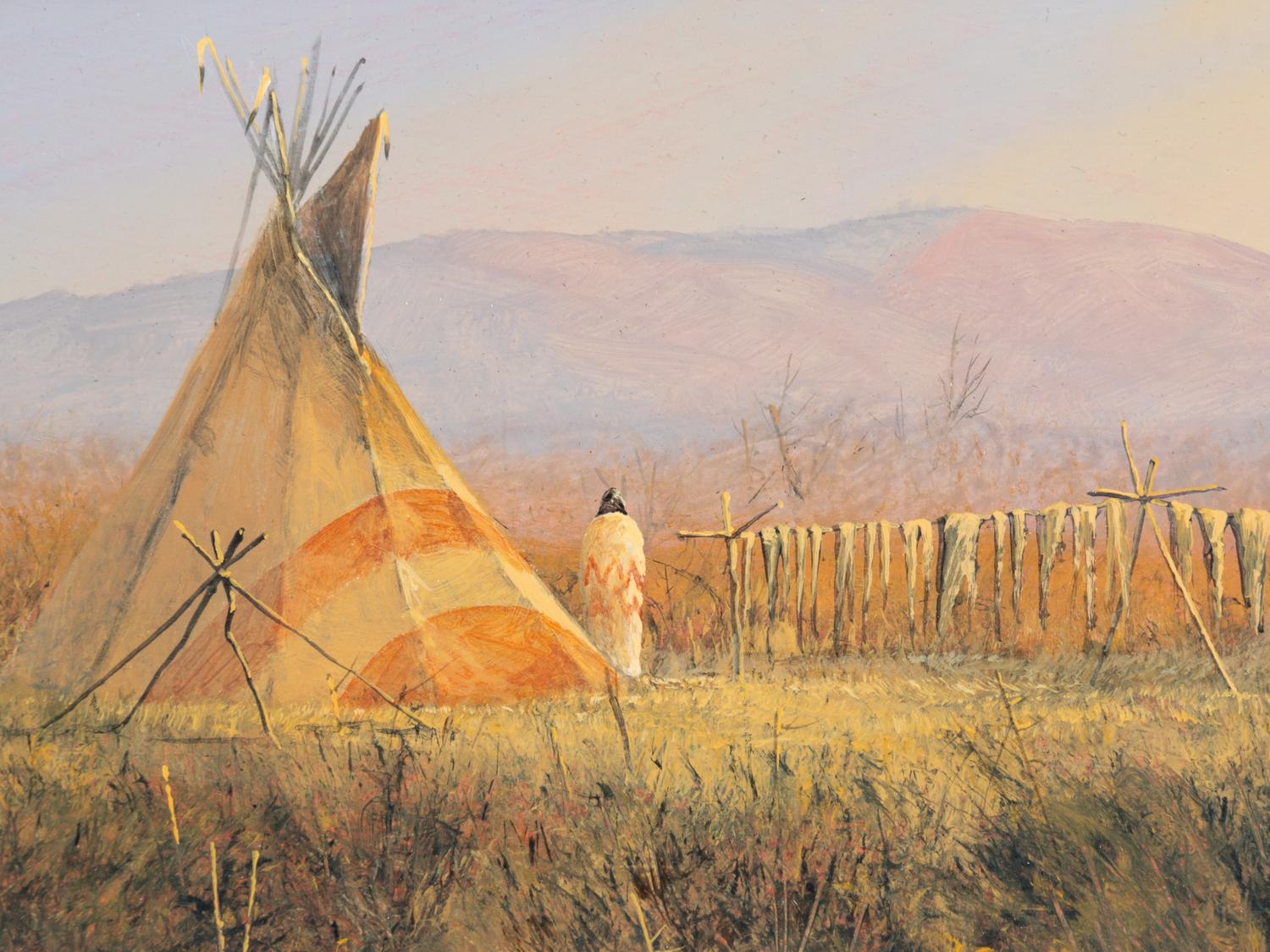 Two Works: Encampment and Snowy Elk