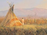 Two Works: Encampment and Snowy Elk