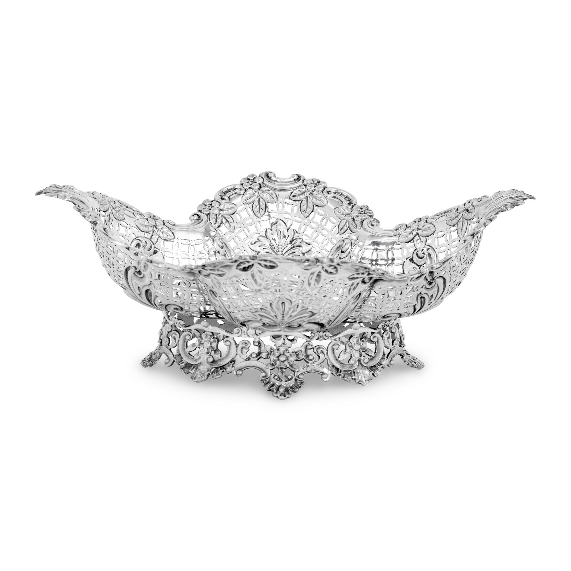 A Victorian Silver Basket