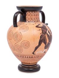 An Attic Style Black-Figured Amphora by Exekias