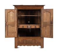 A French Carved Walnut Armoire