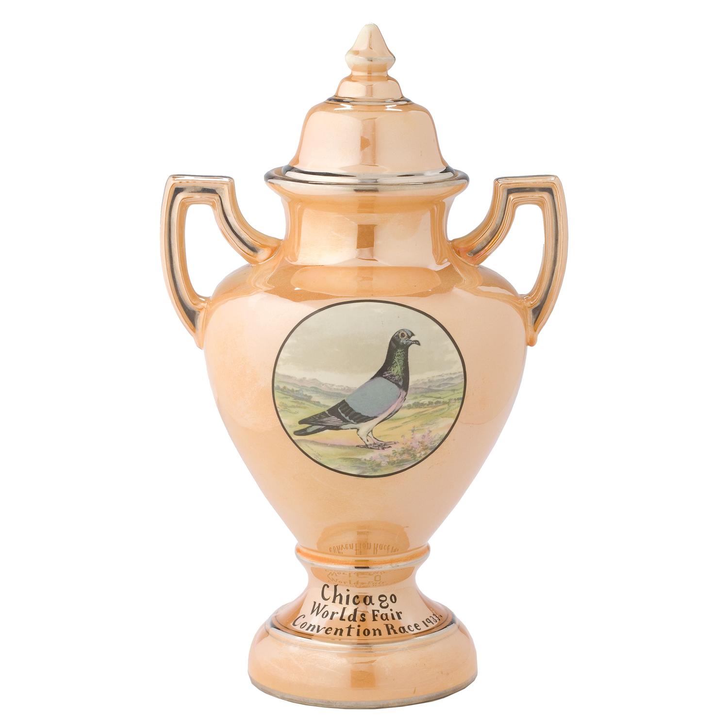 A World's Fair Racing Pigeon Trophy from Liverpool, Ohio