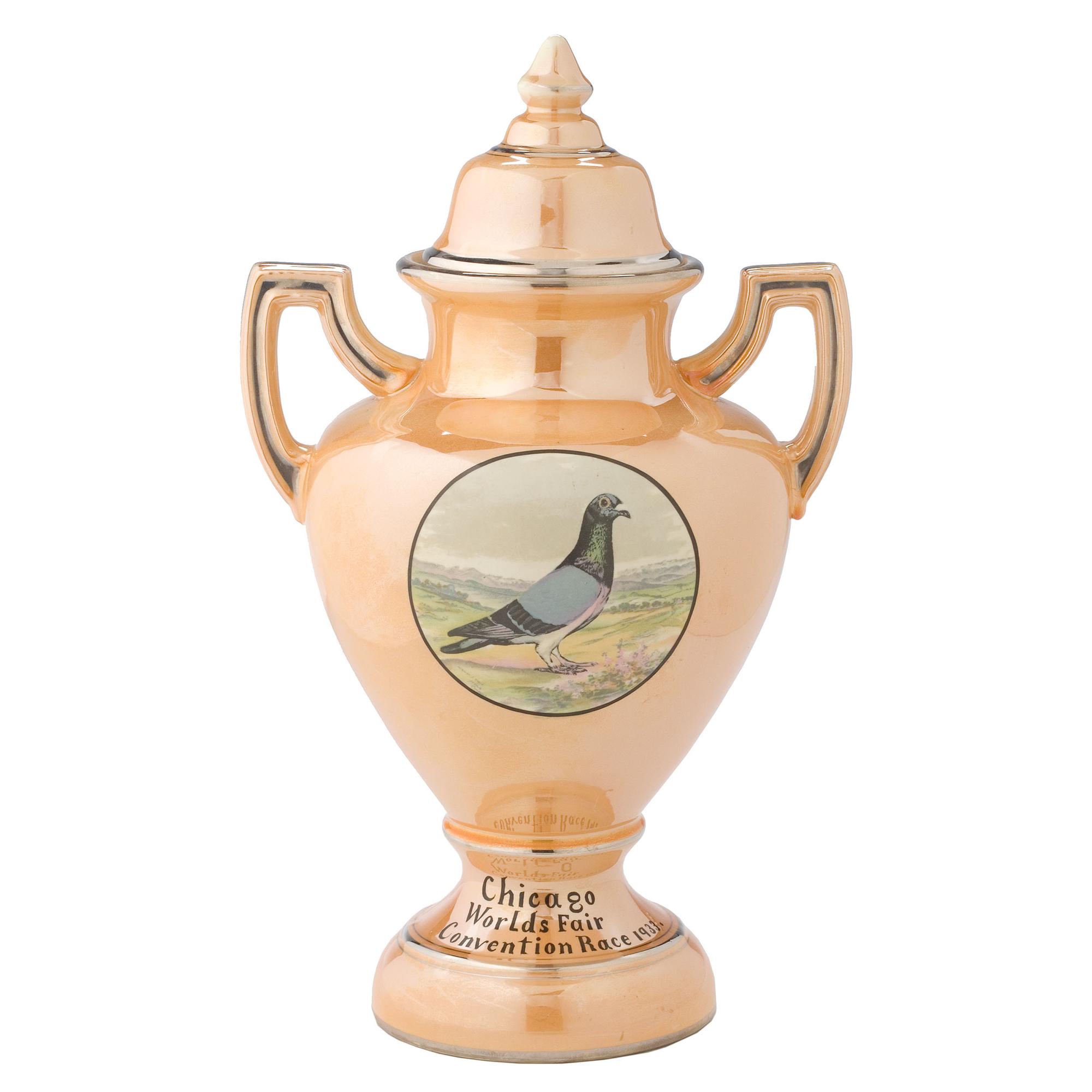 A World's Fair Racing Pigeon Trophy from Liverpool, Ohio