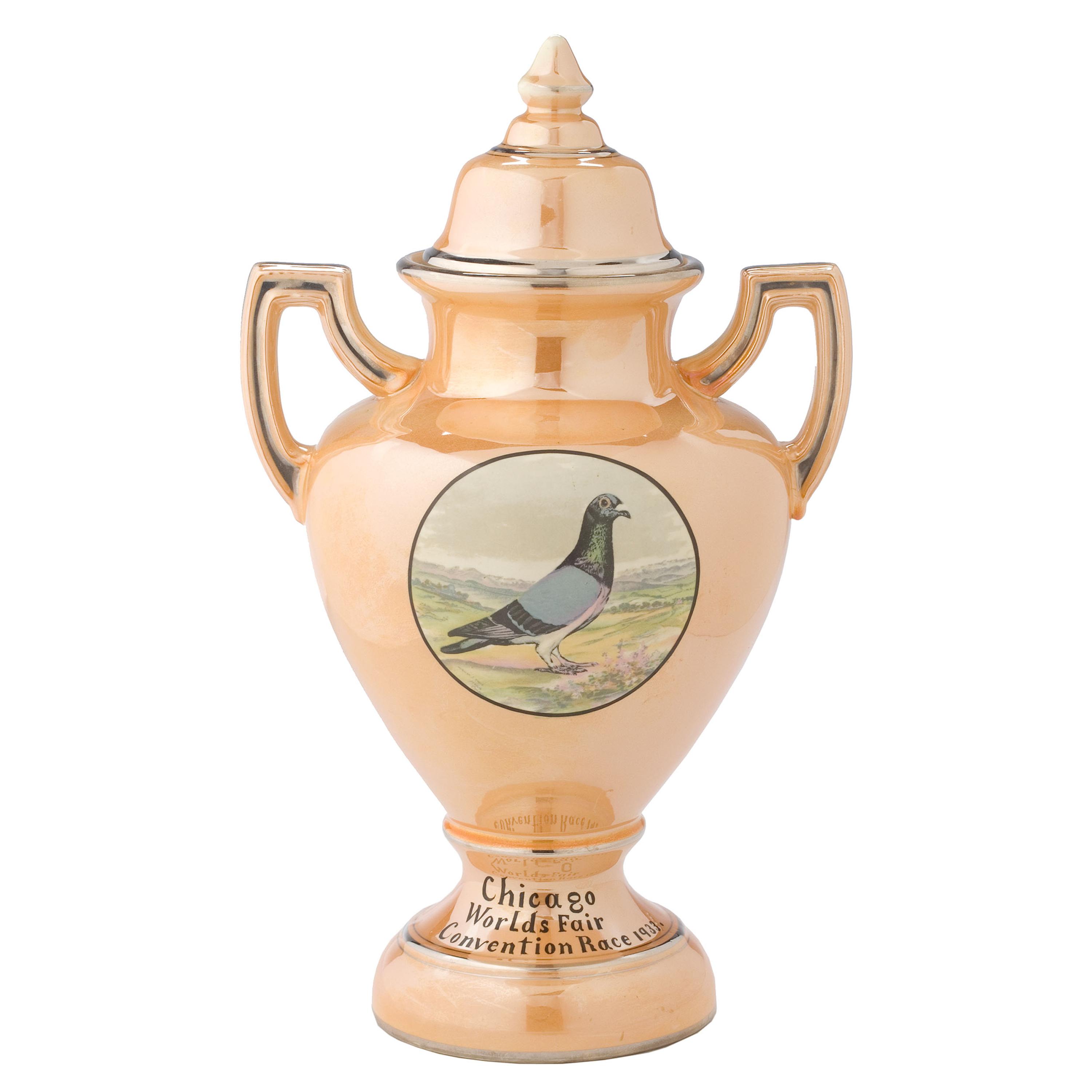 A World's Fair Racing Pigeon Trophy from Liverpool, Ohio
